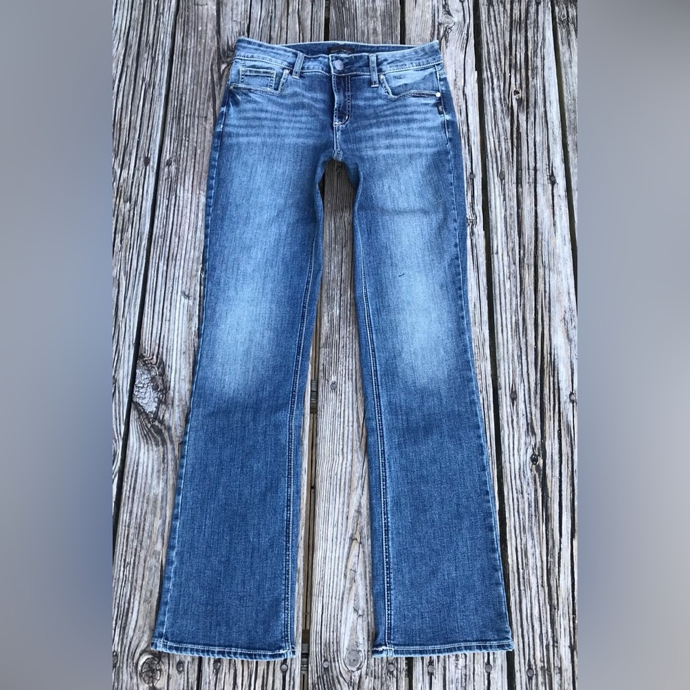 Ladies 29 SILVER JEANS CO Bootcut Flare Leg Jeans Stretchy Denim Pants